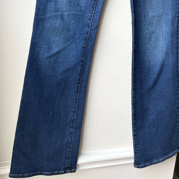 Madewell Flare Jeans Pant High Rise Demi-Boot Dark Stretch Blue Denim 29T - Picture 7 of 16